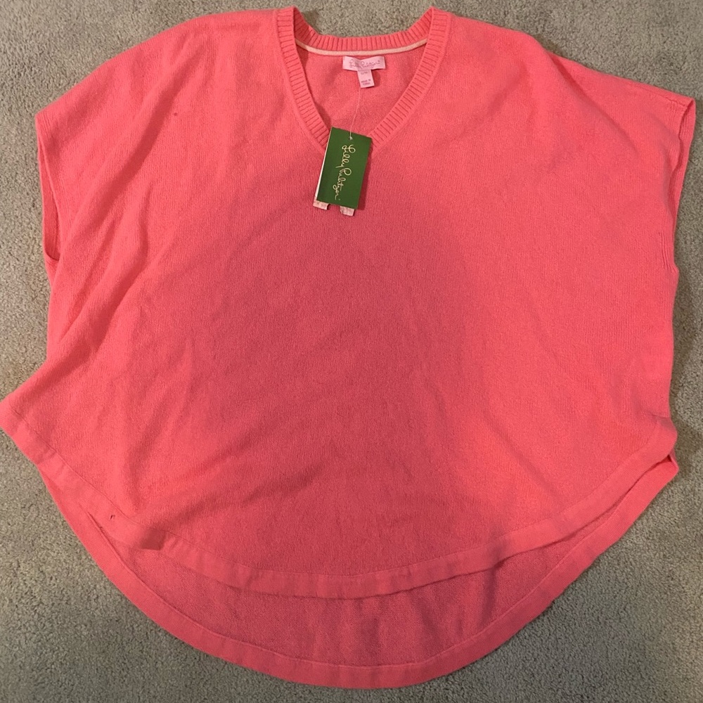 Lilly Pulitzer poncho sweater size small